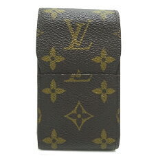 Louis Vuitton Etui Cigarette Bag Accessories Monogram Ebene Brown